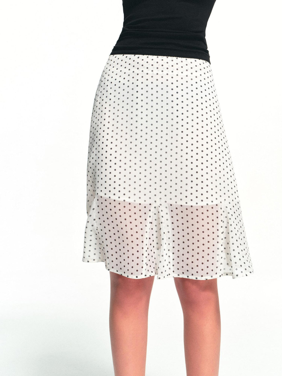 kvkv Lightweight Sheer Vintage Polka Dot A Line Women&