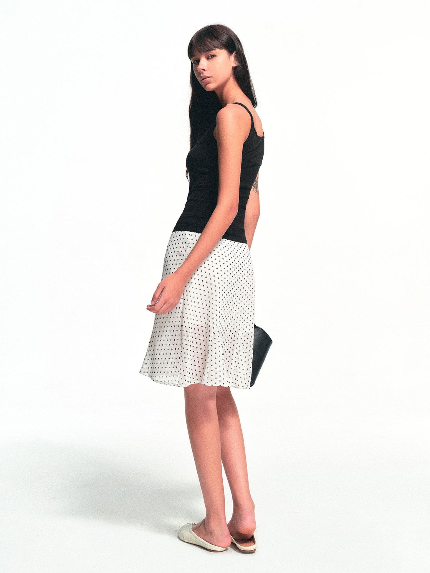 kvkv Lightweight Sheer Vintage Polka Dot A Line Women&