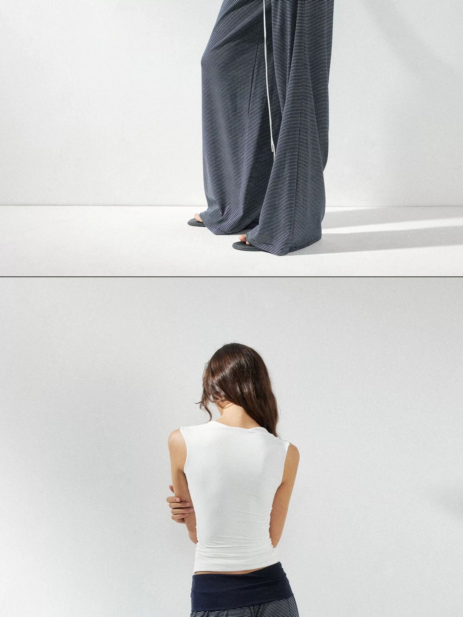 kvkv Low Rise Flared Yoga Pants With Folded Waist