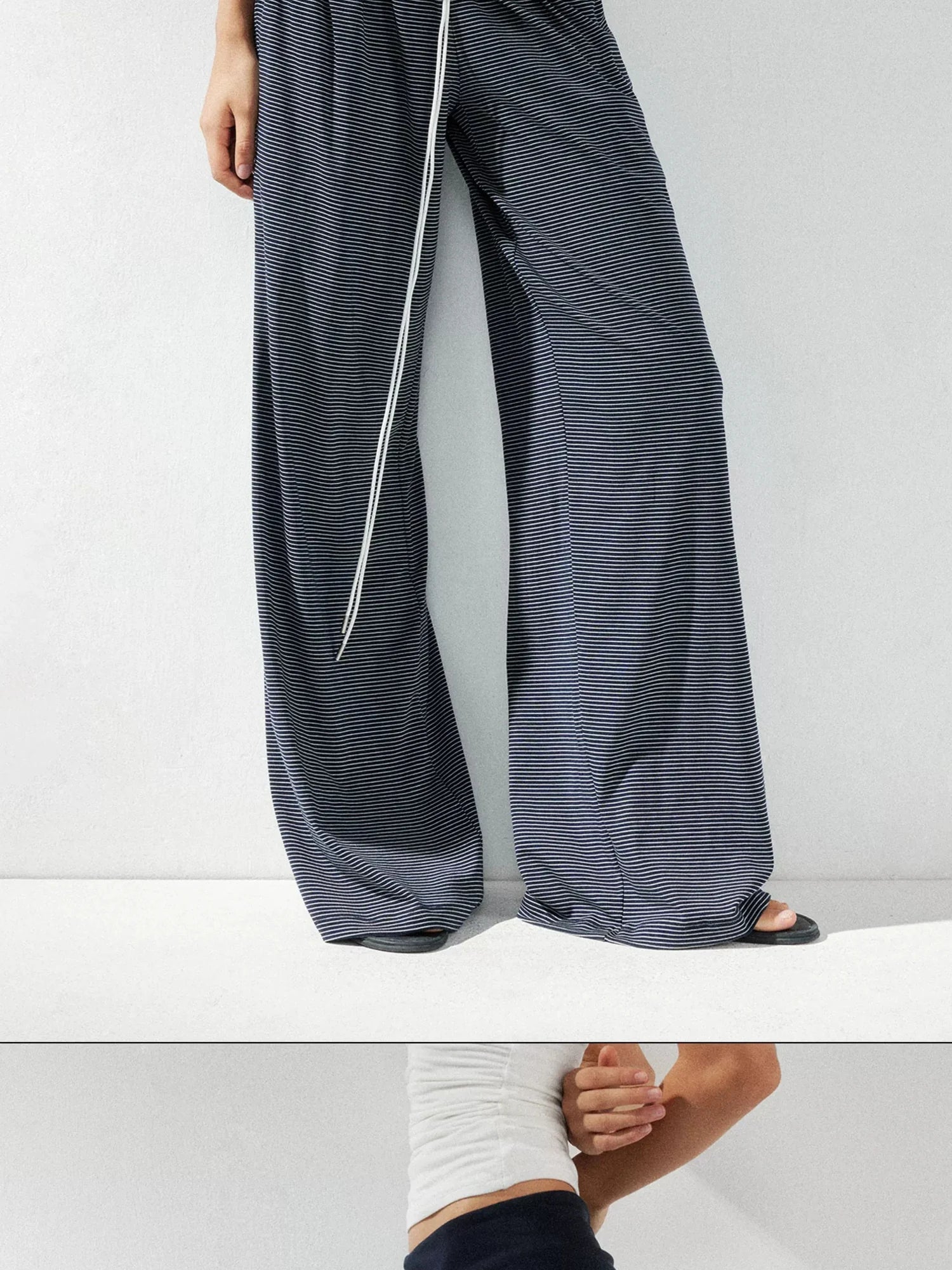 kvkv Low Rise Flared Yoga Pants With Folded Waist