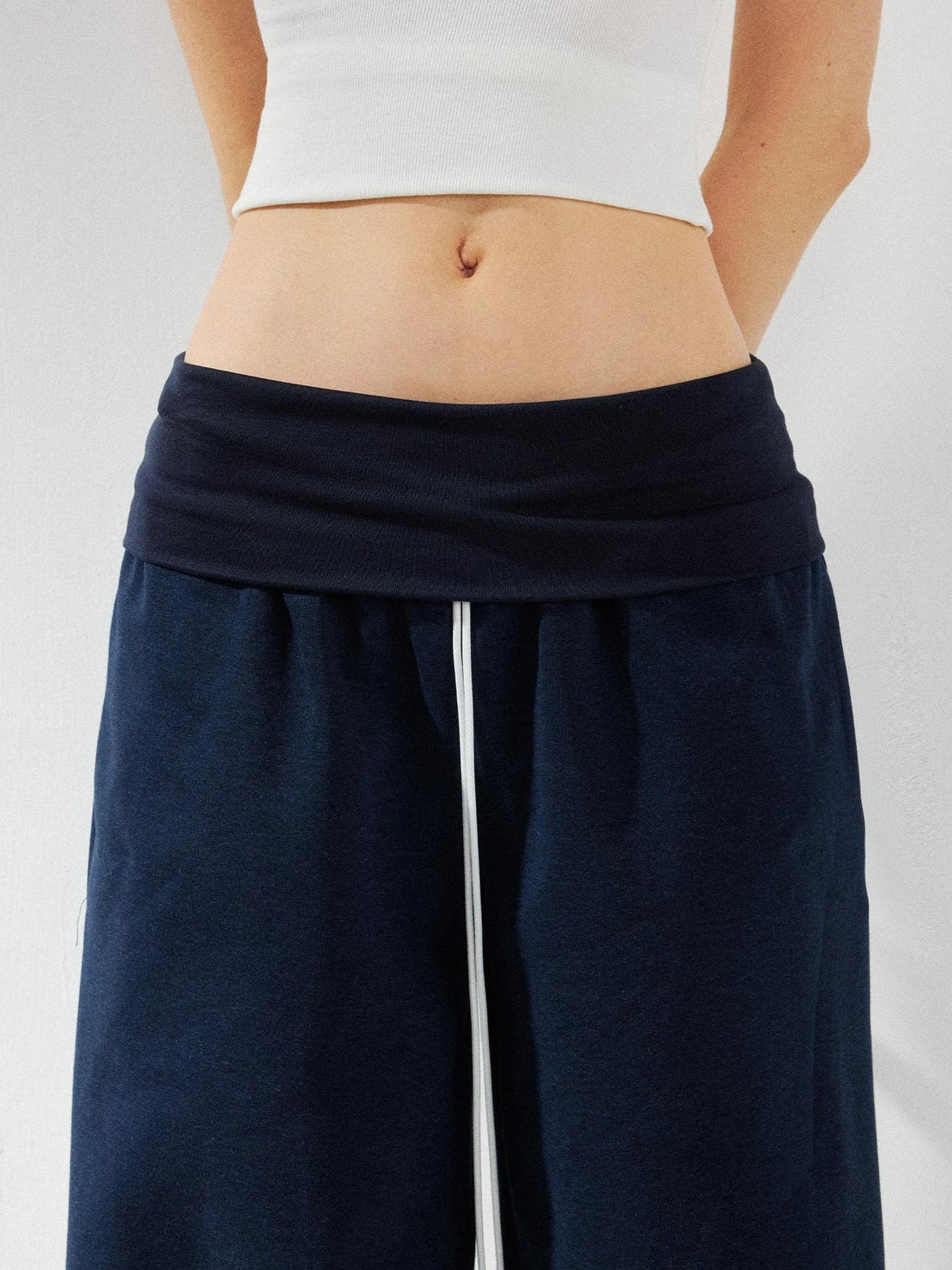 kvkv Low Rise Foldable Wide Waistband Flared Yoga Pants