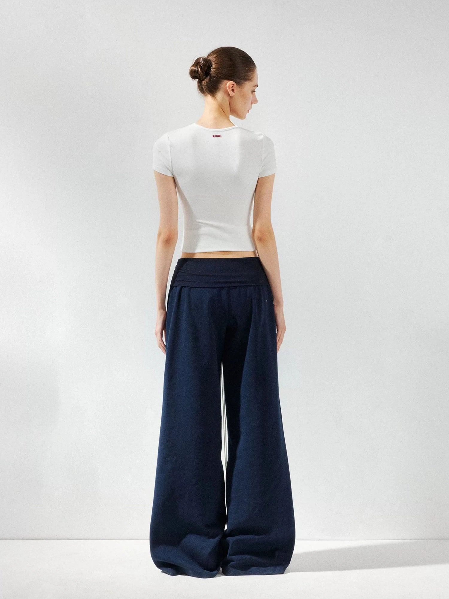 kvkv Low Rise Foldable Wide Waistband Flared Yoga Pants