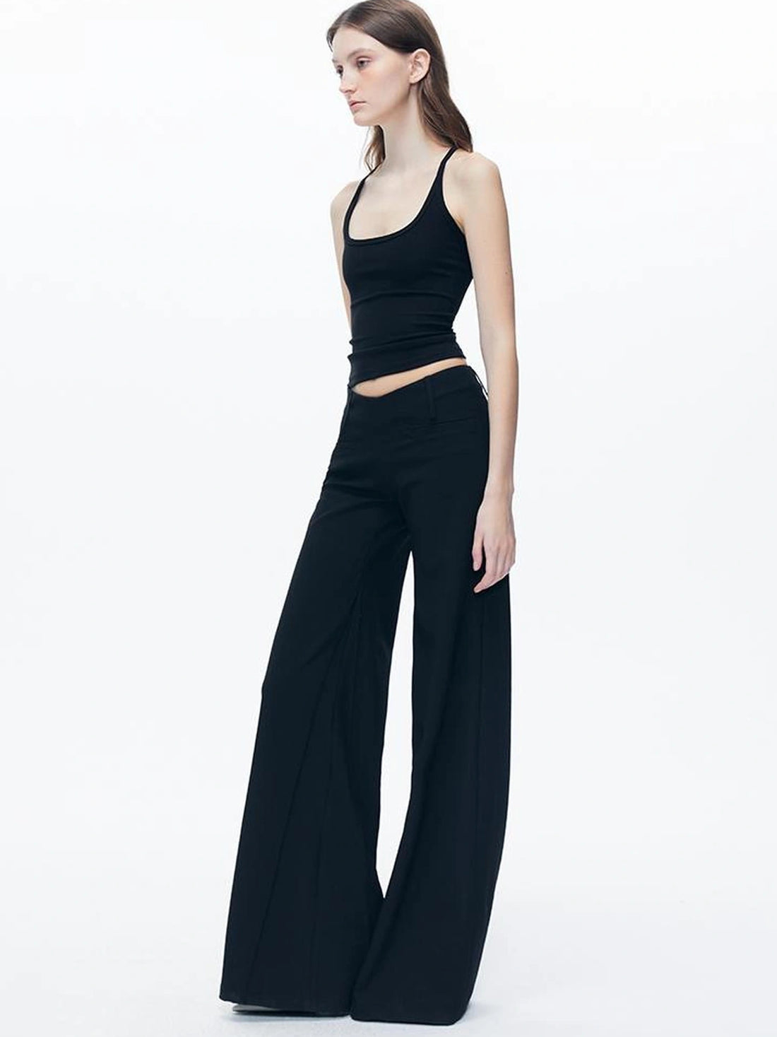 kvkv Low Rise Slim Flare Dress Pants