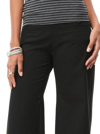 kvkv Low Rise Slim Flare Dress Pants