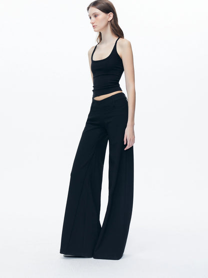 kvkv Low Rise Slim Flare Dress Pants