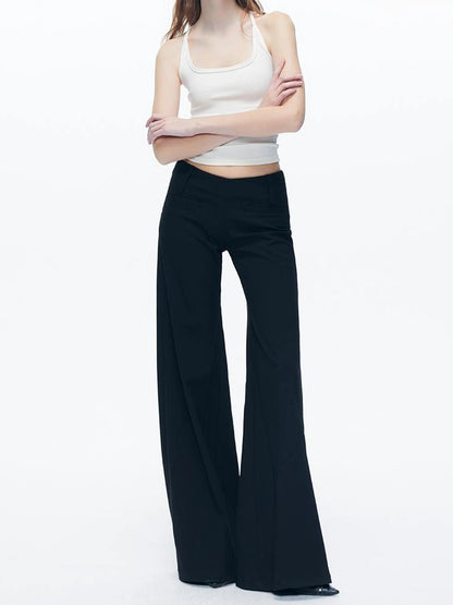 kvkv Low Rise Slim Flare Dress Pants