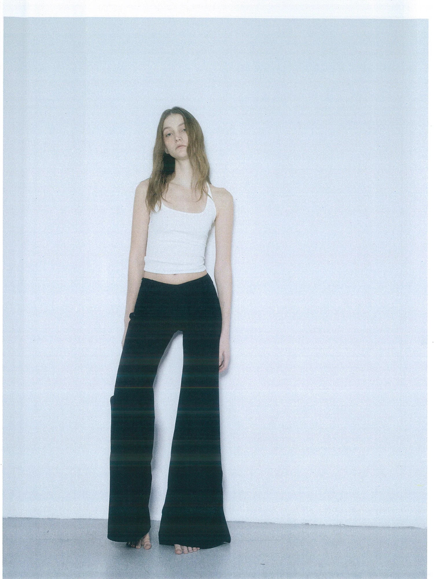 kvkv Low Rise Slim Flare Dress Pants