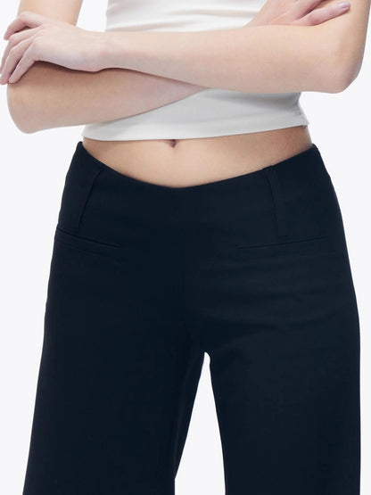 kvkv Low Rise Slim Flare Dress Pants