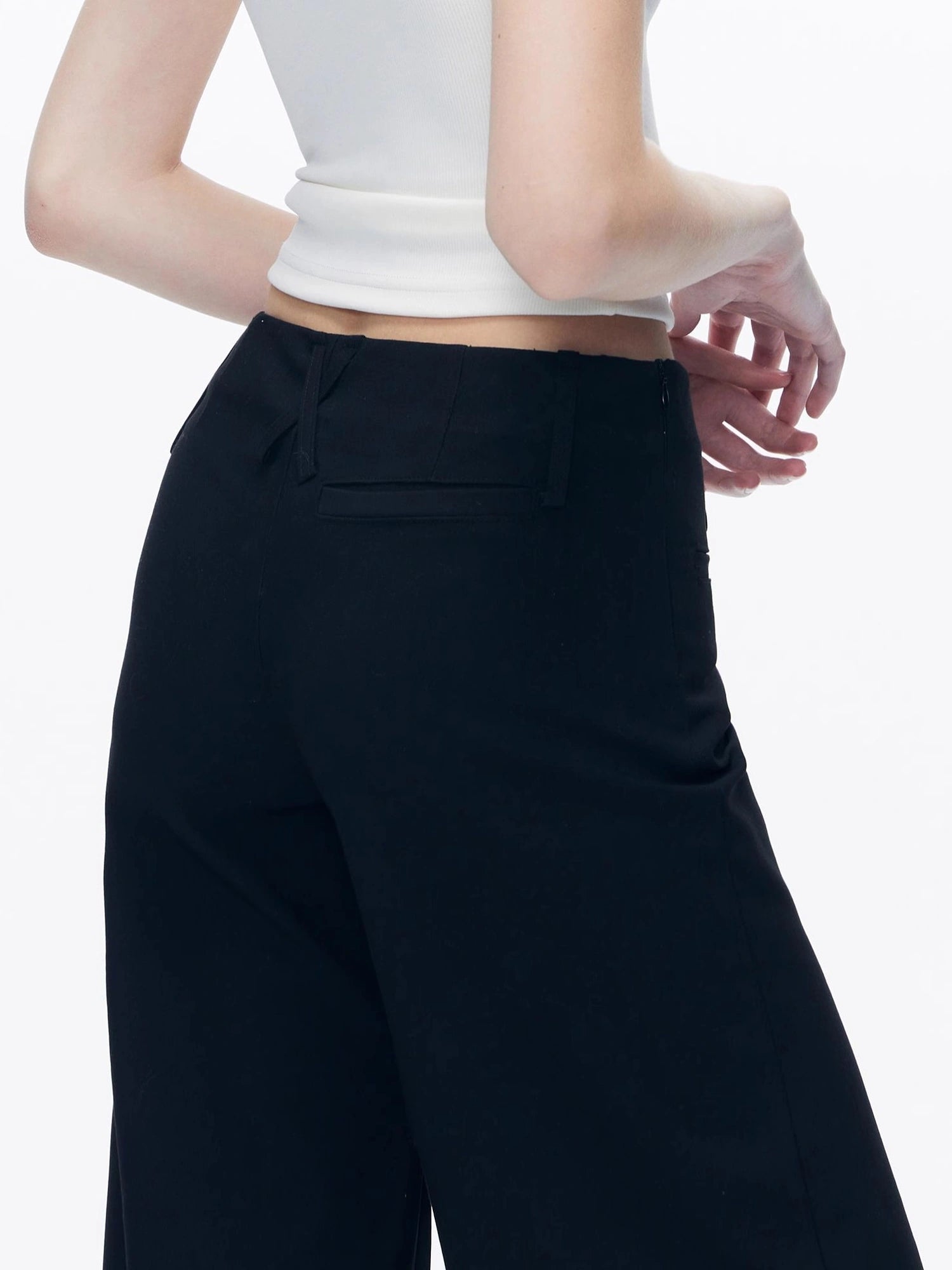 kvkv Low Rise Slim Flare Dress Pants