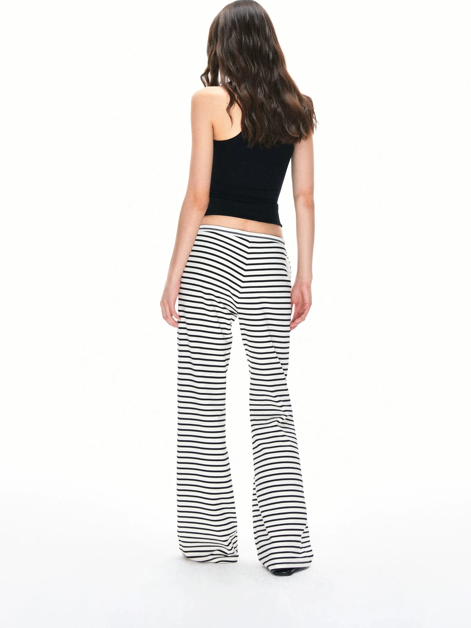 kvkv Low Rise Striped Drawstring Trousers