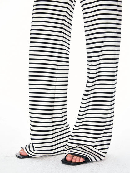kvkv Low Rise Striped Drawstring Trousers