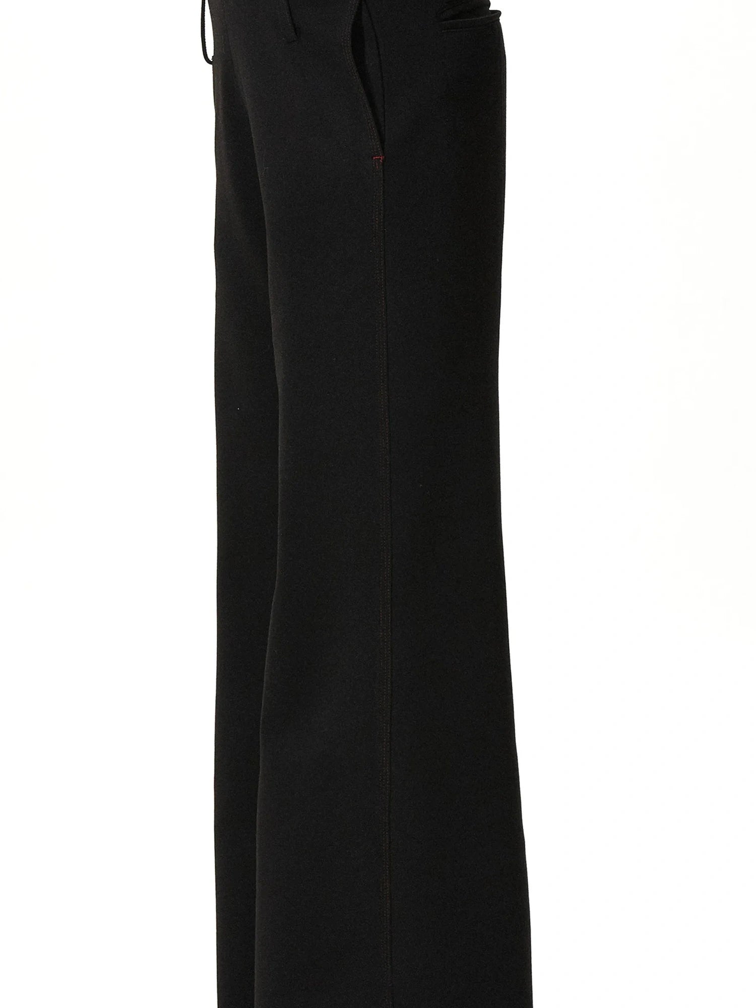 kvkv Low Rise V Waist Wide Leg Red Trim Trousers