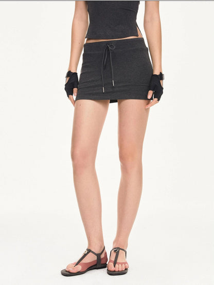 KVKV Yoga Clothing Brand - Low Waist Drawstring Yoga Skort