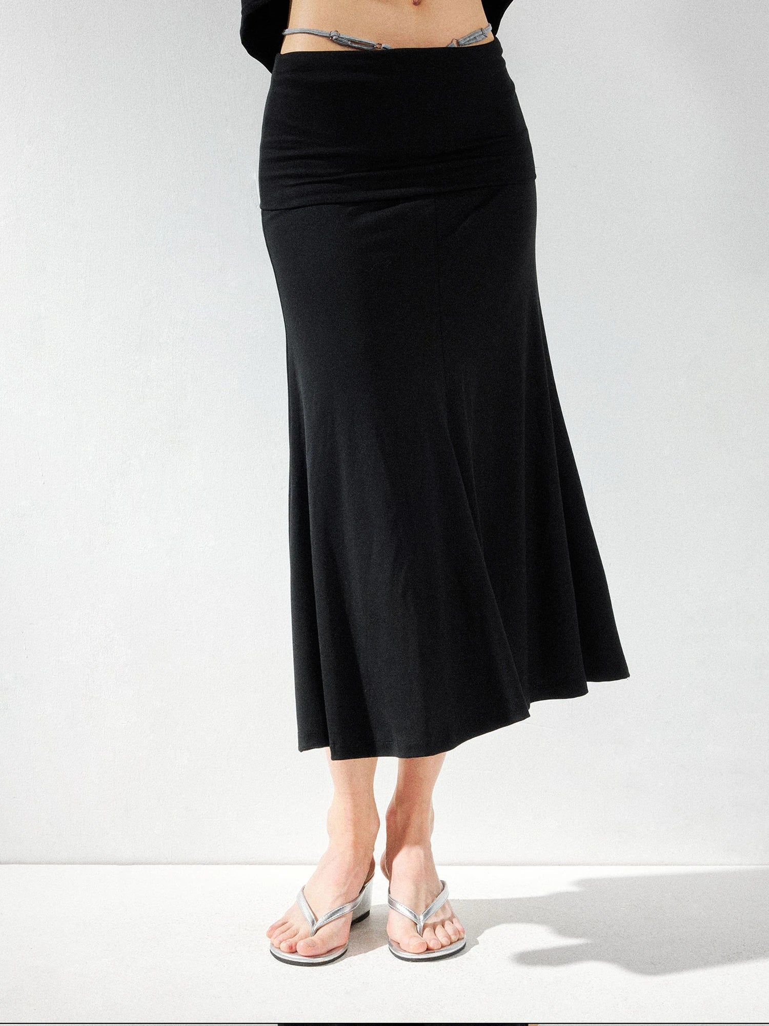 kvkv Low Waist Fishtail Skirt With Adjustable Waist