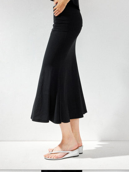 kvkv Low Waist Fishtail Skirt With Adjustable Waist
