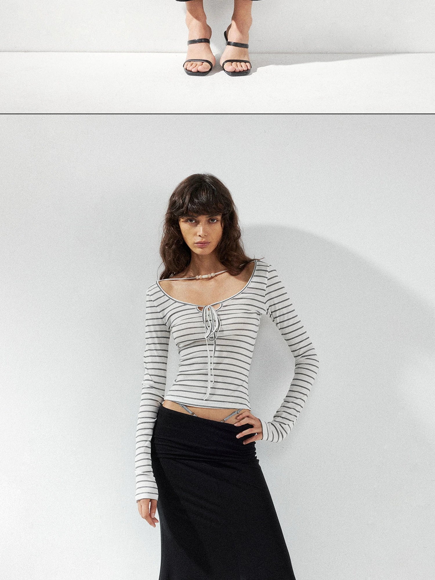 kvkv Low Waist Fishtail Skirt With Adjustable Waist