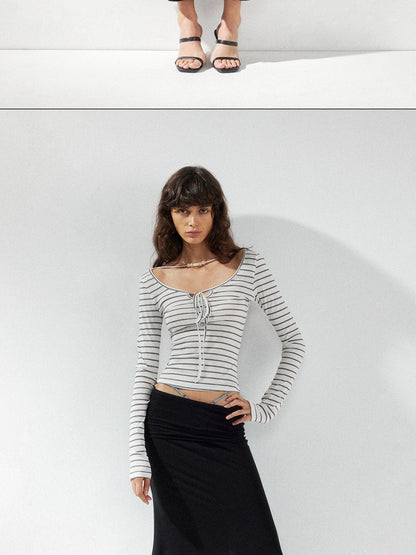 kvkv Low Waist Fishtail Skirt With Adjustable Waist