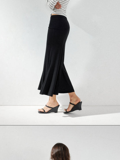 kvkv Low Waist Fishtail Skirt With Adjustable Waist