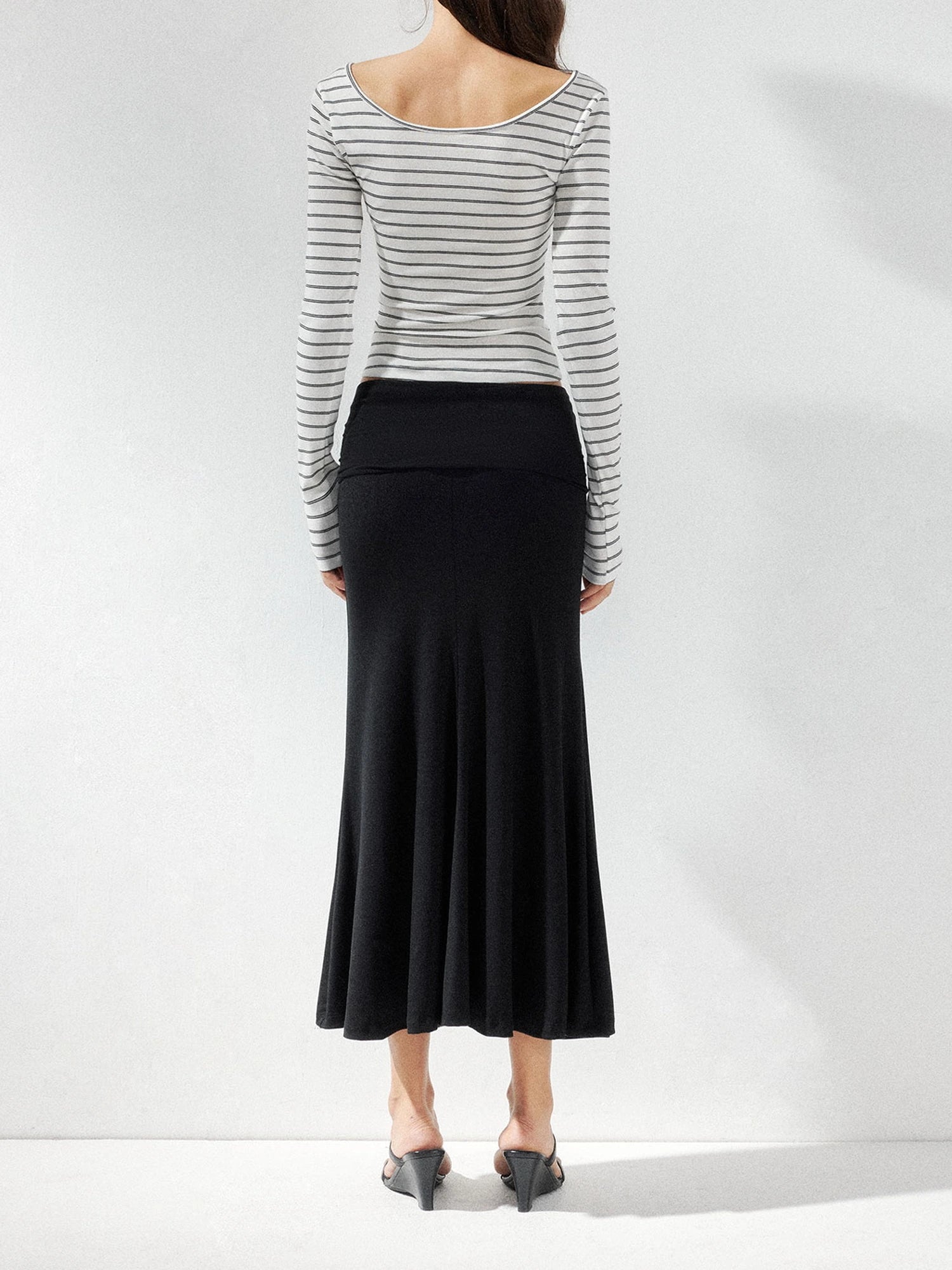 kvkv Low Waist Fishtail Skirt With Adjustable Waist