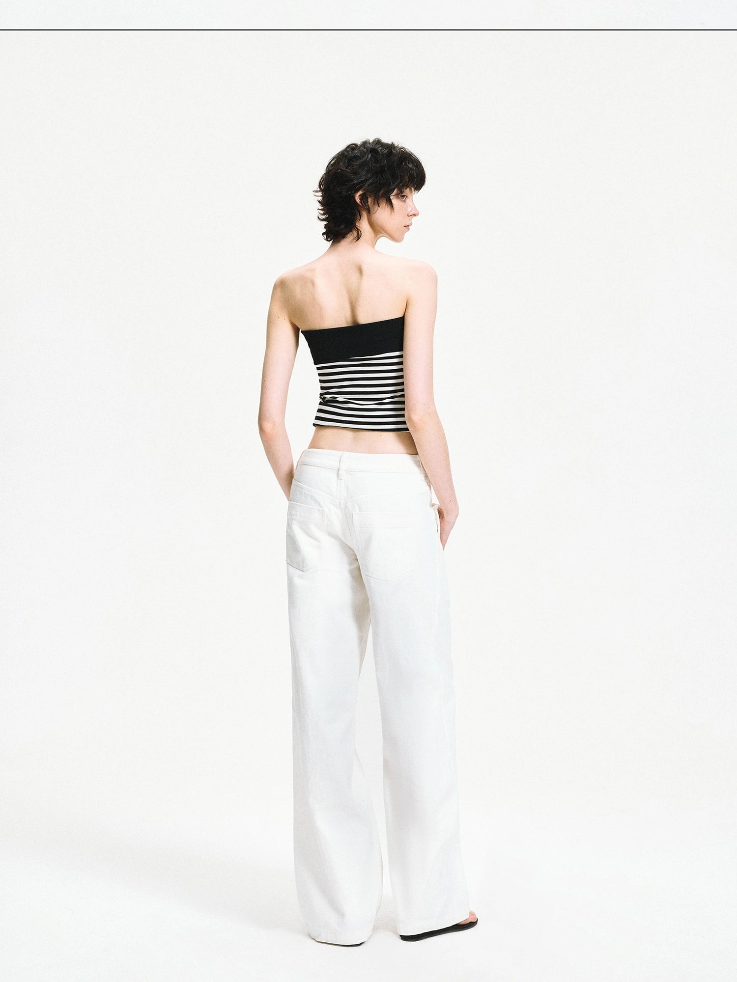 kvkv Low Waist Washed Denim Cargo Pants
