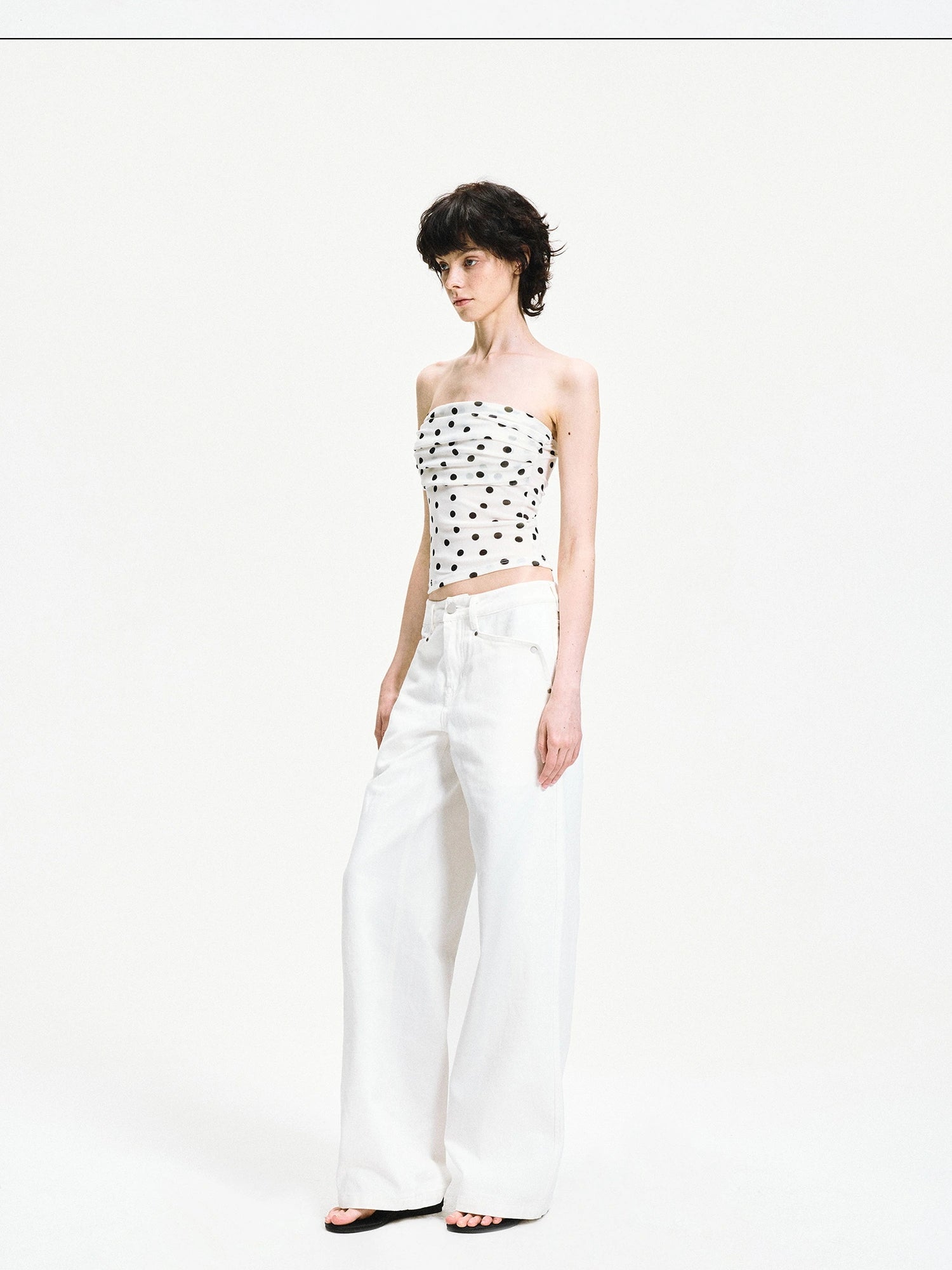 kvkv Low Waist Washed Denim Cargo Pants