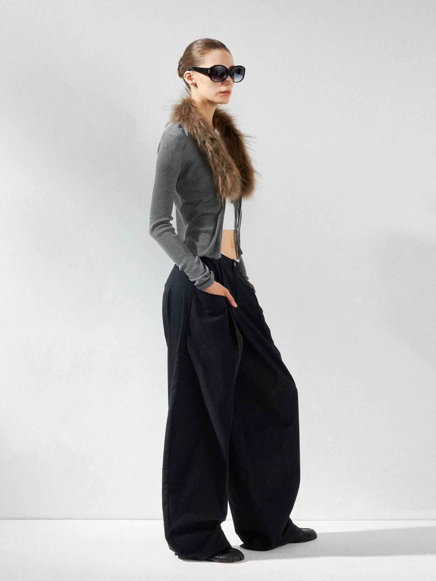 kvkv Low Waist Wide Leg Cargo Pants