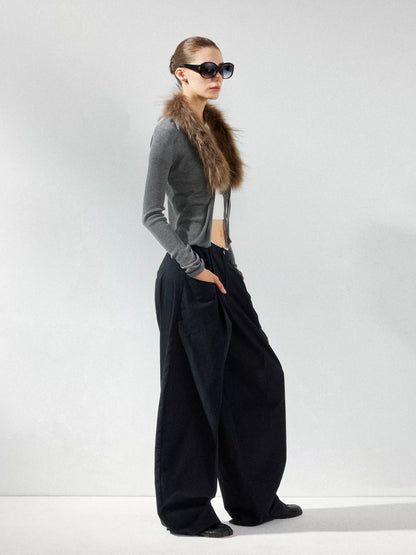 kvkv Low Waist Wide Leg Cargo Pants