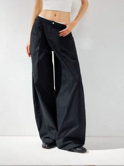 kvkv Low Waist Wide Leg Cargo Pants