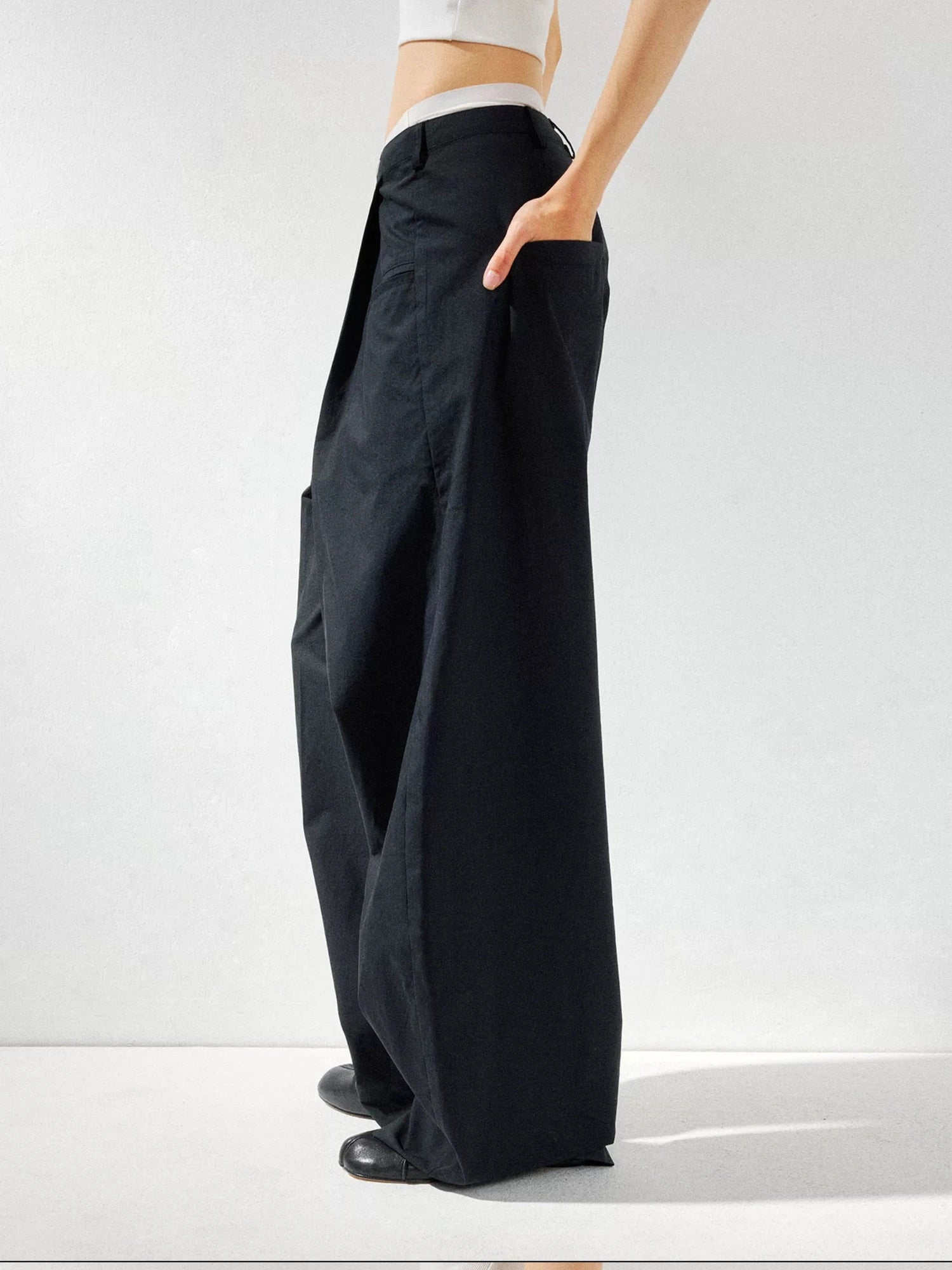 kvkv Low Waist Wide Leg Cargo Pants