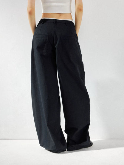 kvkv Low Waist Wide Leg Cargo Pants