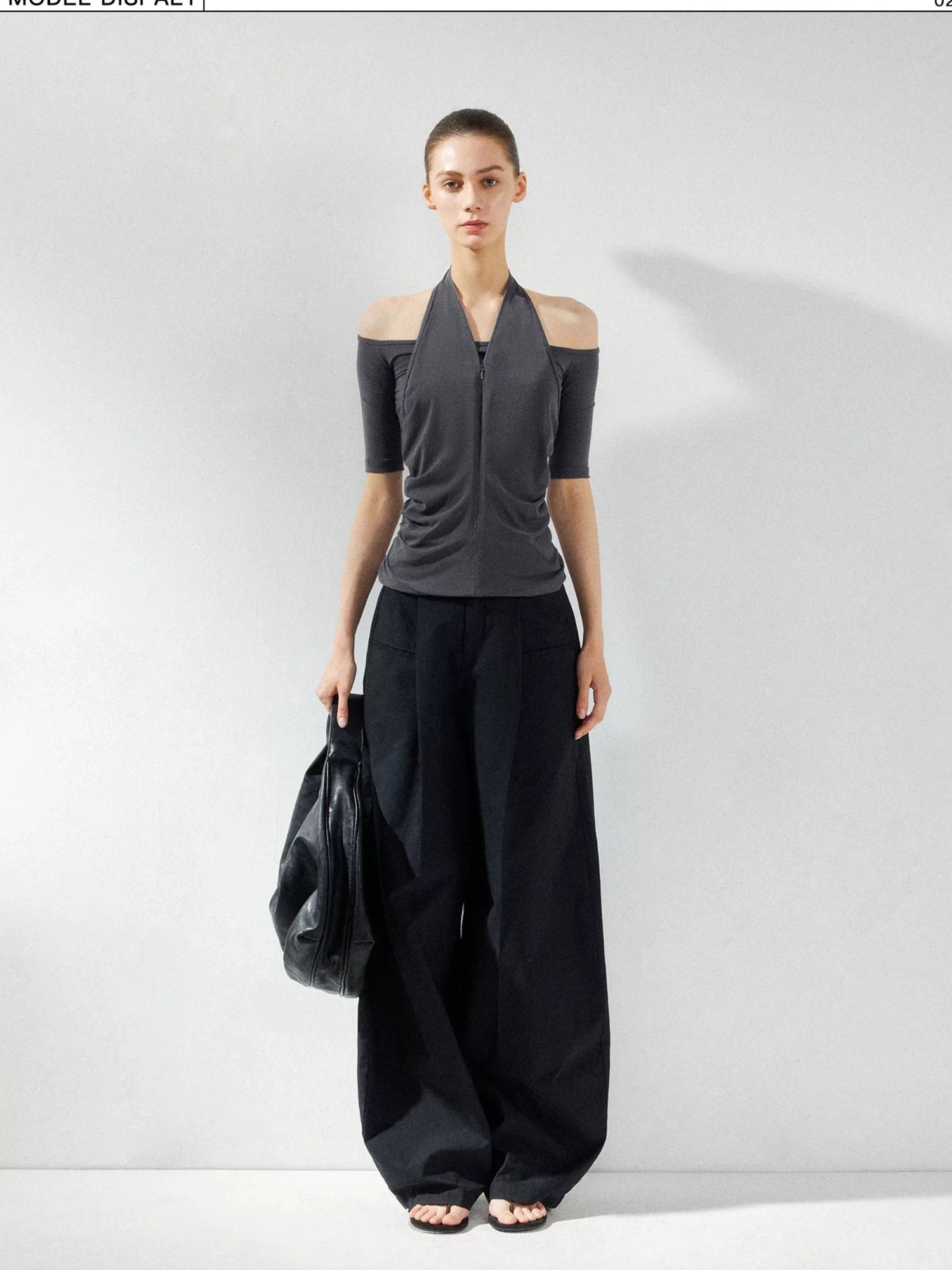 kvkv Low Waist Wide Leg Cargo Pants