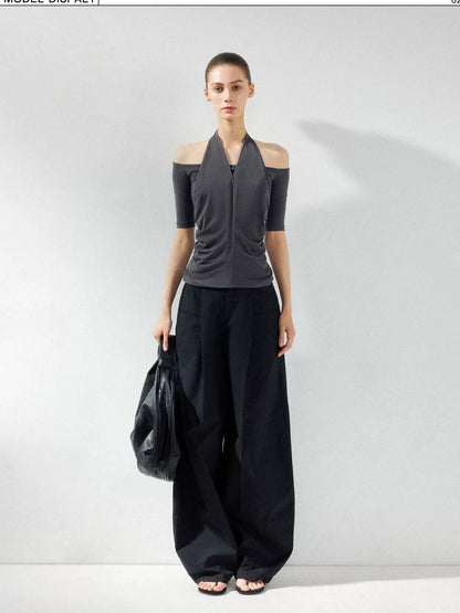 kvkv Low Waist Wide Leg Cargo Pants