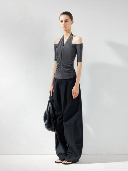 kvkv Low Waist Wide Leg Cargo Pants