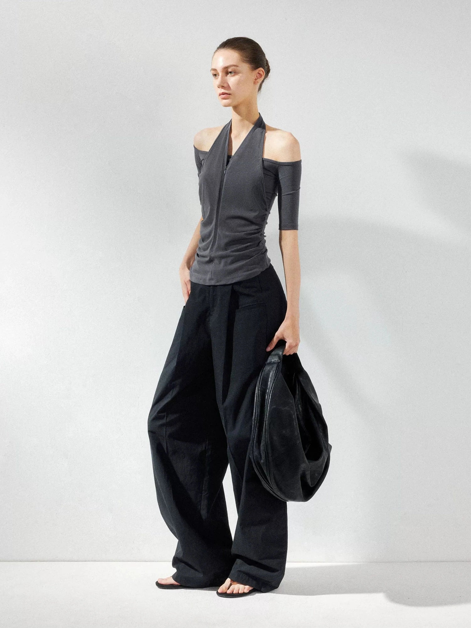 kvkv Low Waist Wide Leg Cargo Pants