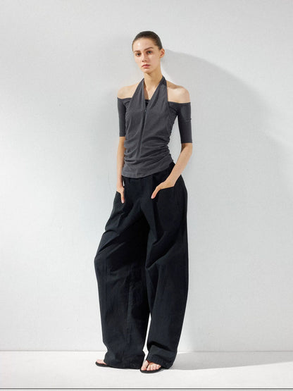 kvkv Low Waist Wide Leg Cargo Pants