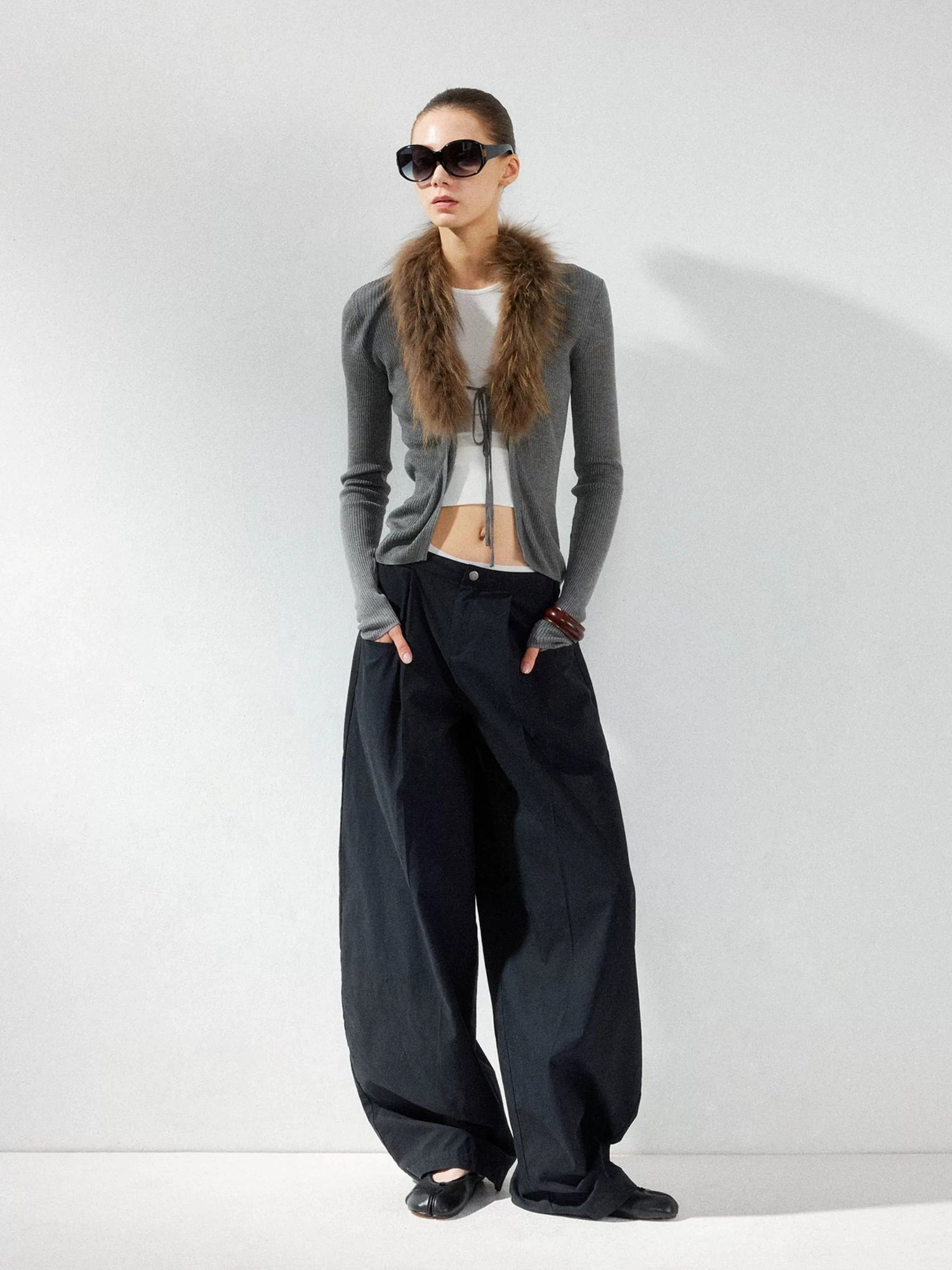 kvkv Low Waist Wide Leg Cargo Pants