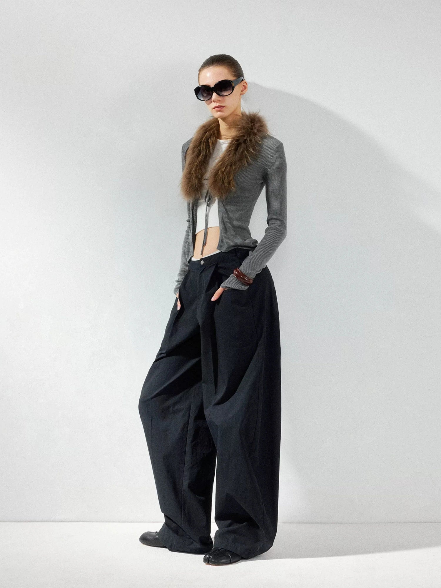 kvkv Low Waist Wide Leg Cargo Pants