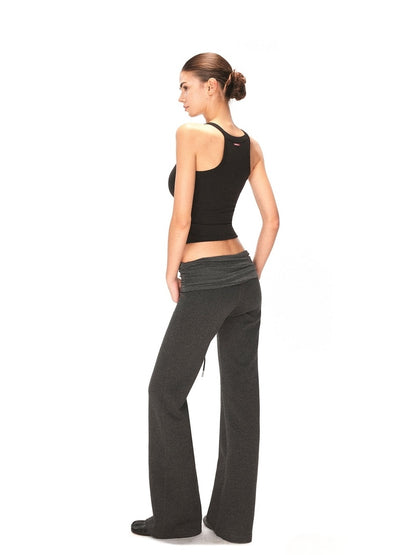 kvkv Lyocell Stretch Athletic Slim U Neck Button Women Casual Black Tank Tops