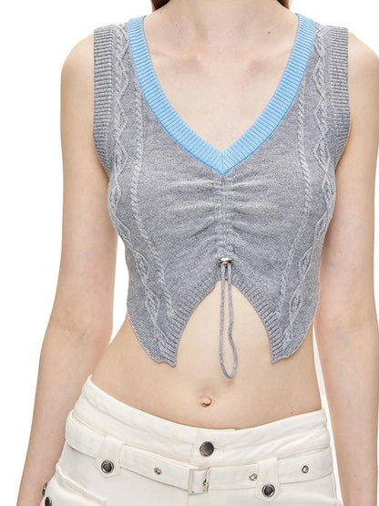 kvkv Merino Wool Knit Layering Vest