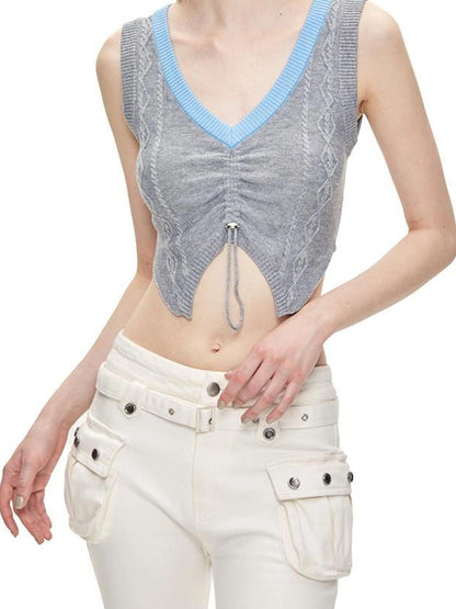 kvkv Merino Wool Knit Layering Vest