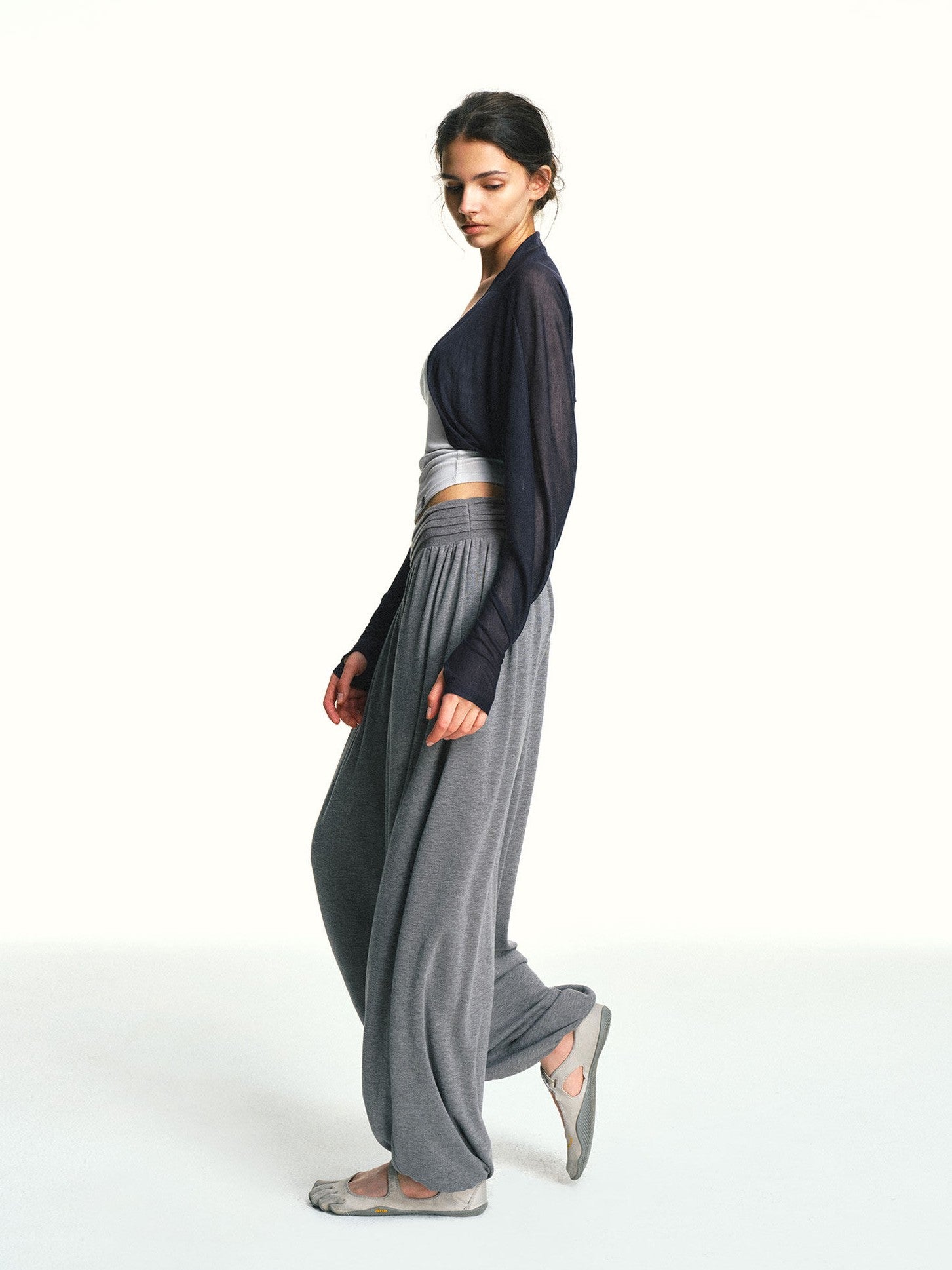 kvkv Micro Sheer Cropped Structured Bandeau Yoga Women&