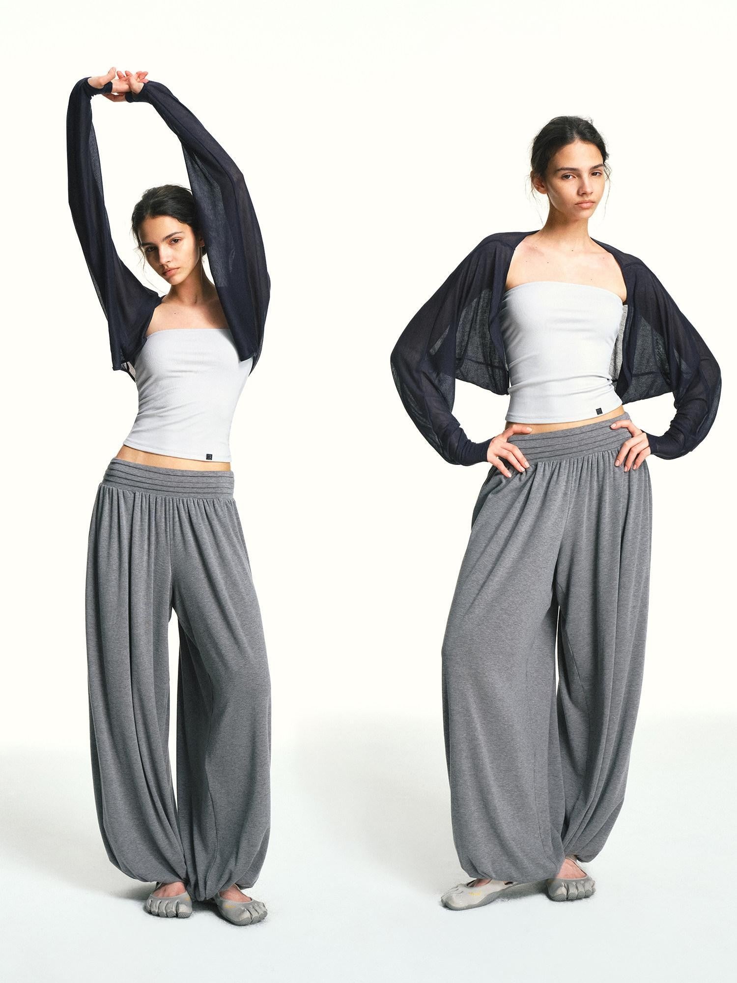 kvkv Micro Sheer Cropped Structured Bandeau Yoga Women&