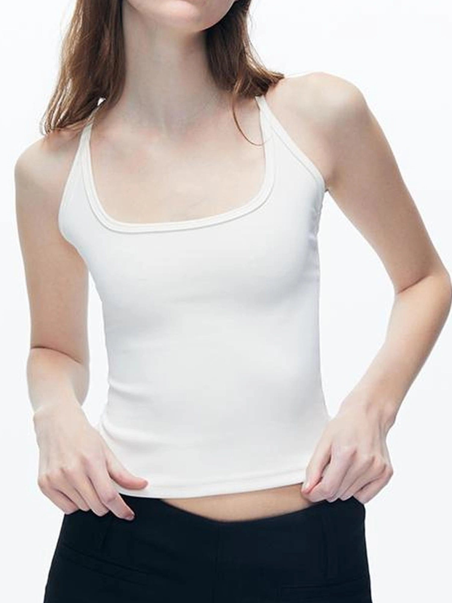 kvkv Micromodal U Neck Slim Fit Tank Top