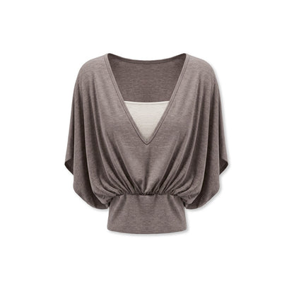 kvkv_Oatmeal_Patchwork_V-neck_Women&