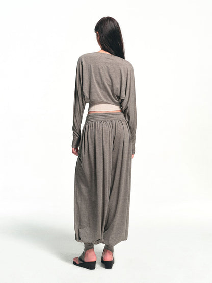 kvkv Oatmeal Sheer Cropped Cover Up Sporty Women&