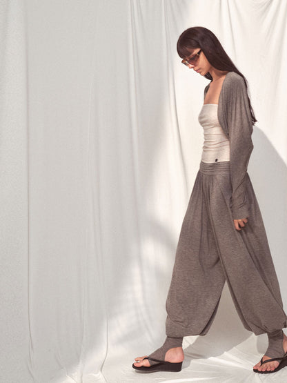 kvkv Oatmeal Sheer Cropped Cover Up Sporty Women&