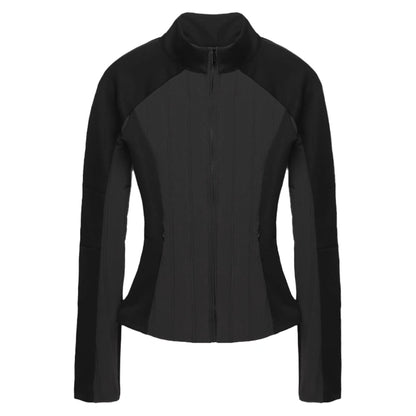 kvkv_Performance_Outdoor_Yoga_Quilted_Patchwork_Jacket_V-neck_T-shirt_Long_Sleeve_MISSTT