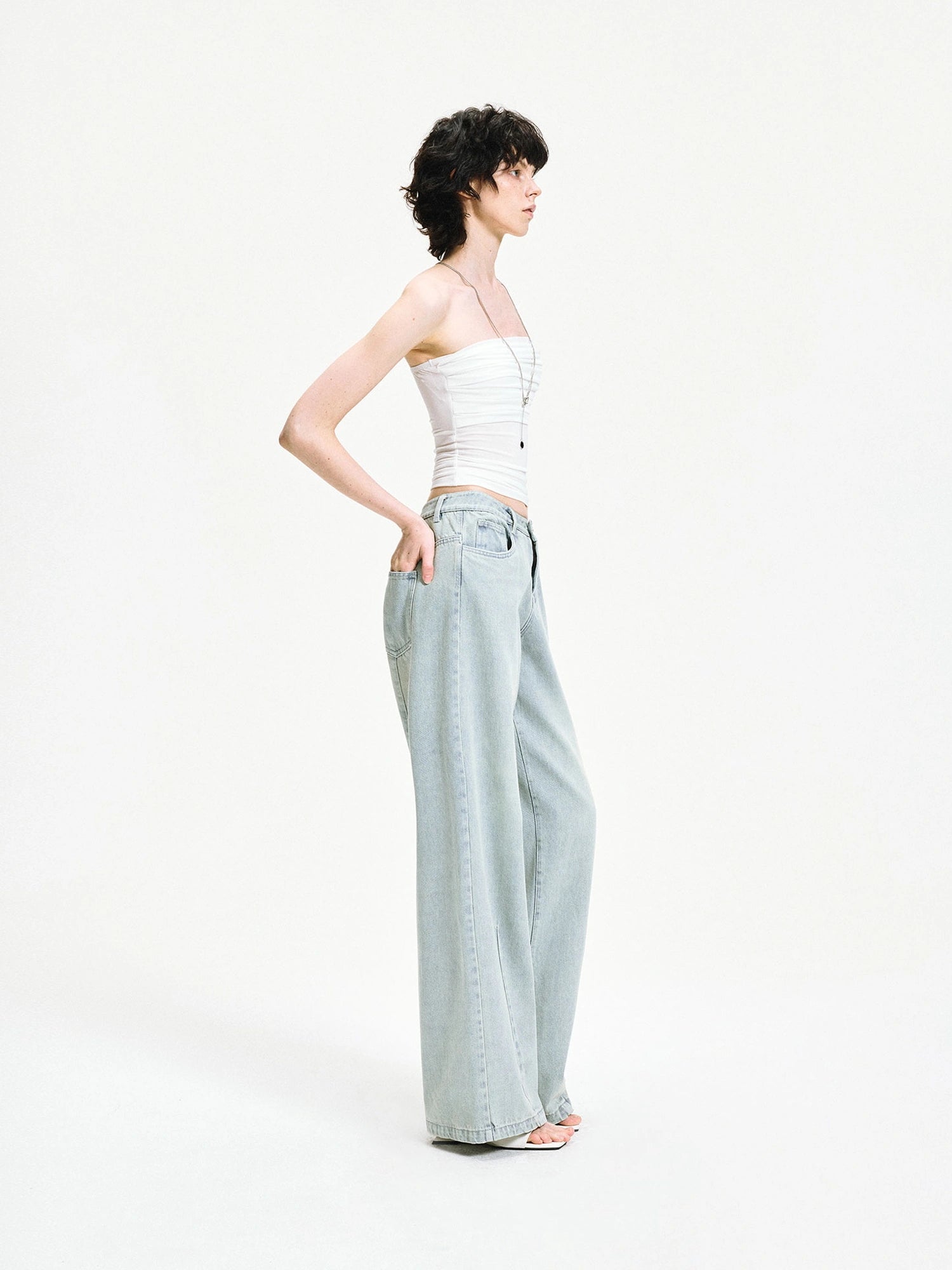 kvkv Pleated Stretch Modal Tube Top