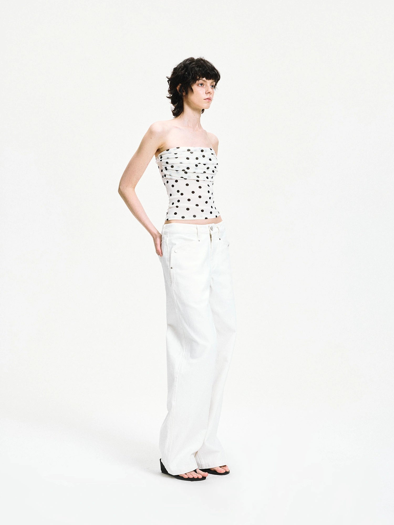 kvkv Pleated Stretch Modal Tube Top