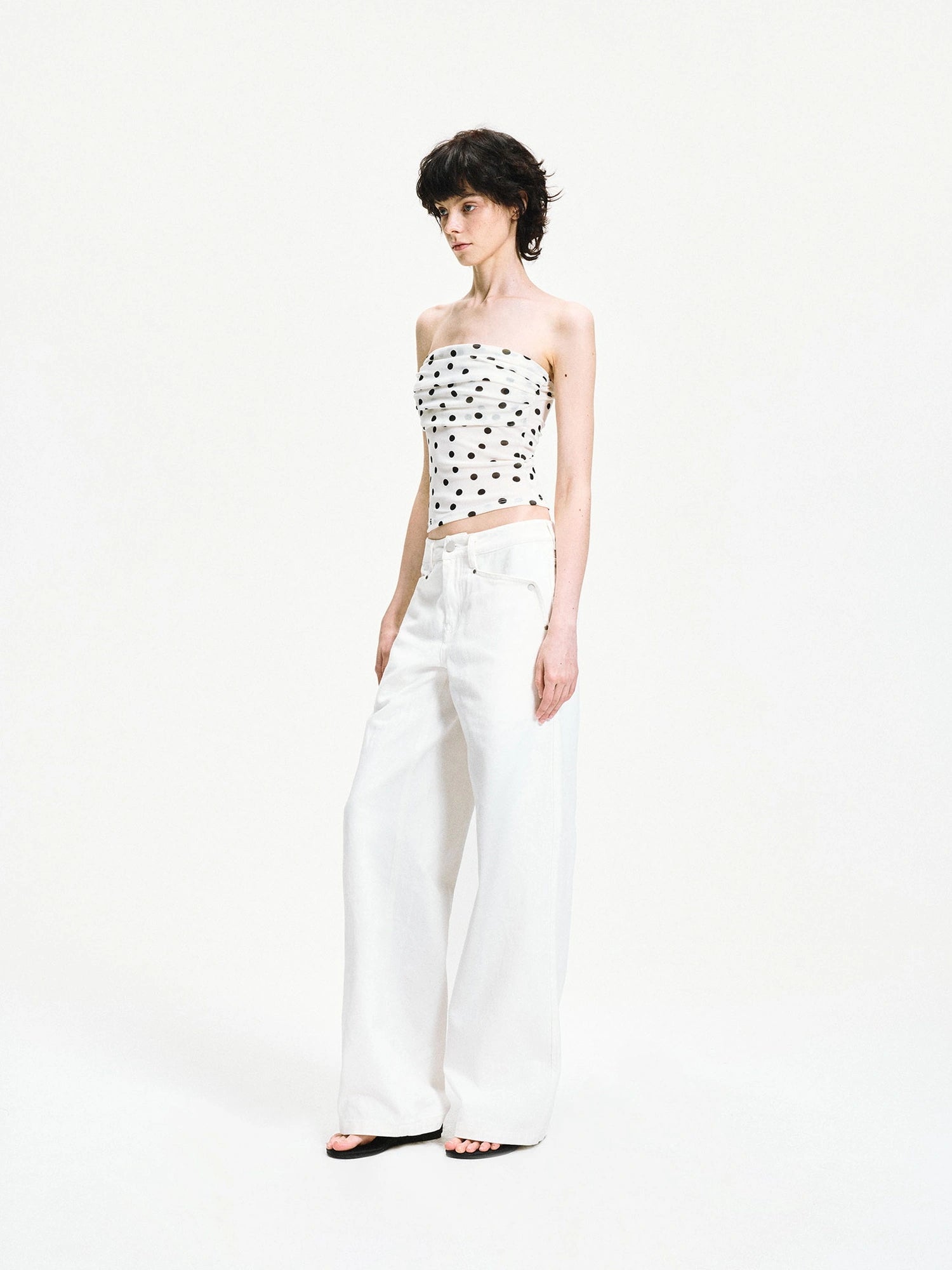 kvkv Pleated Stretch Modal Tube Top